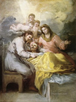  death Oil Painting - Sketch for The Death of Saint Joseph Francisco de Goya